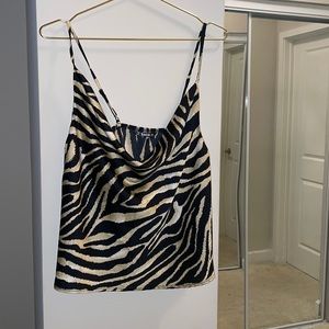 Satin zebra camisole